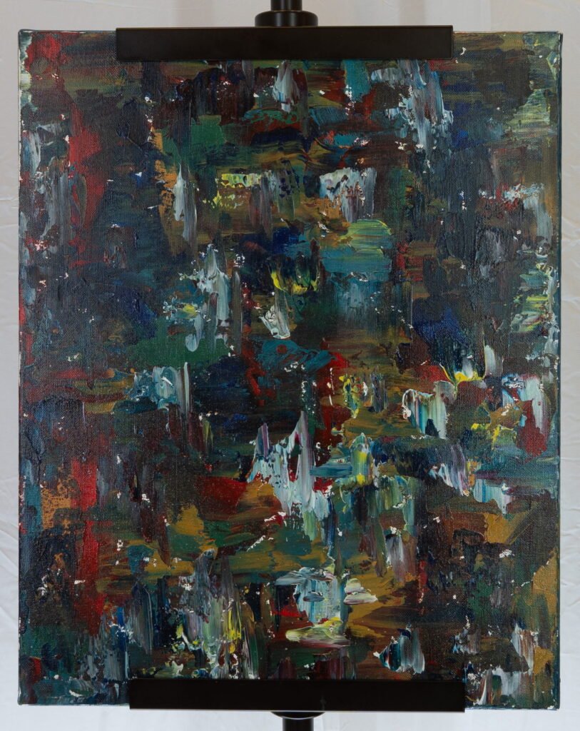 Heavily Textured Impasto Abstract Oil Painting – Palette Knife Canvas Art